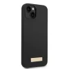 iPhone 14 Plus Guess Silicone Metal Logo MagSafe kompatibilis tok feke-3666339070236 1 kép