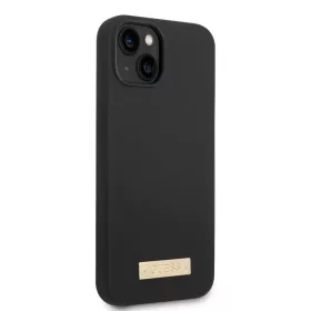 iPhone 14 Plus Guess Silicone Metal Logo MagSafe kompatibilis tok feke-3666339070236 1 kép