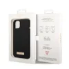 iPhone 14 Plus Guess Silicone Metal Logo MagSafe kompatibilis tok feke-3666339070236 2 kép