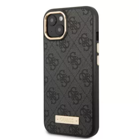 iPhone 14 Plus Guess PU 4G MagSafe kompatibilis tok fekete (GUHMP14MU4-3666339069872 1 kép