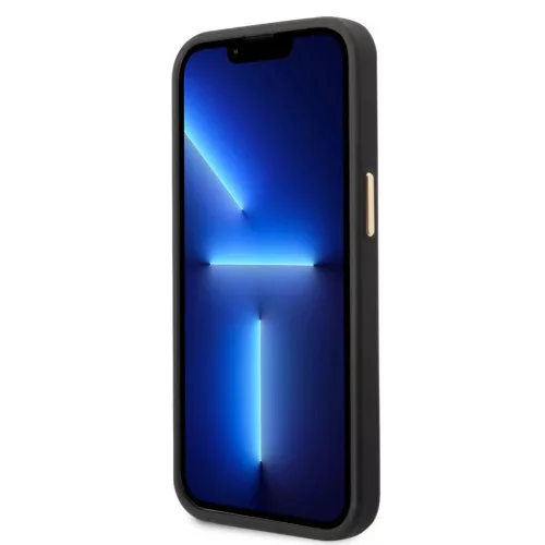 iPhone 14 Plus Guess PU 4G MagSafe kompatibilis tok fekete (GUHMP14MU4-3666339069872 3 kép