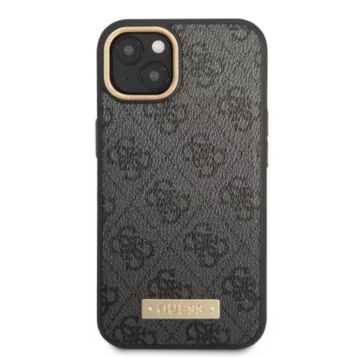 iPhone 14 Plus Guess PU 4G MagSafe kompatibilis tok fekete (GUHMP14MU4-3666339069872 6 kép