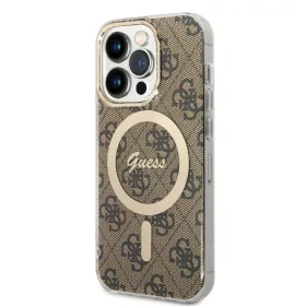   iPhone 15 Pro Guess 4G IML MagSafe kompatibilis tok barna (GUHMP15LH4STW)