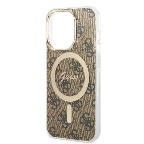 iPhone 15 Pro Guess 4G IML MagSafe kompatibilis tok barna (GUHMP15LH4S-3666339194604 6 kép