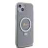 iPhone 15 Plus Guess IML Ring Stand Glitter MagSafe tok átlátszó (G-3666339156619 1 kép
