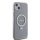 iPhone 15 Plus Guess IML Ring Stand Glitter MagSafe tok átlátszó (G-3666339156619 1 kép