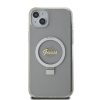 iPhone 15 Plus Guess IML Ring Stand Glitter MagSafe tok átlátszó (G-3666339156619 2 kép