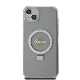iPhone 15 Plus Guess IML Ring Stand Glitter MagSafe tok átlátszó (G-3666339156619 2 kép