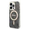 iPhone 15 Pro Max Guess 4G IML MagSafe kompatibilis tok fekete (GUHMP1-3666339194574 6 kép