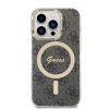 iPhone 15 Pro Max Guess 4G IML MagSafe kompatibilis tok fekete (GUHMP1-3666339194574 2 kép