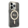 iPhone 15 Pro Max Guess 4G IML MagSafe kompatibilis tok fekete (GUHMP1-3666339194574 3 kép