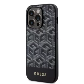 iPhone 15 Pro Max Guess PU G Cube MagSafe kompatibilis telefontok feke-3666339194734 3 kép
