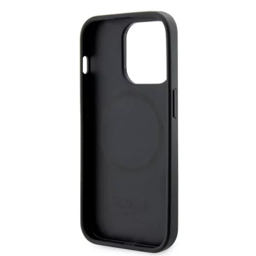 iPhone 15 Pro Max Guess PU G Cube MagSafe kompatibilis telefontok feke-3666339194734 1 kép