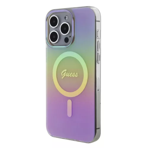 iPhone 15 Pro Max Guess IML Iridescent Script MagSafe kompatibilis tok-3666339155094 2 kép