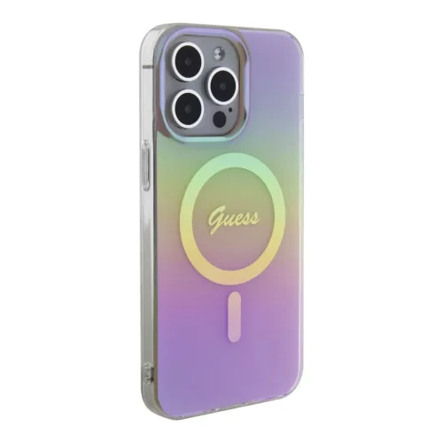 iPhone 15 Pro Max Guess IML Iridescent Script MagSafe kompatibilis tok-3666339155094 7 kép