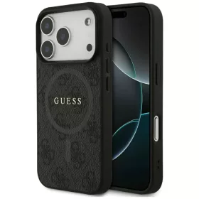iPhone 17 Pro Guess 4G Ring Classic Logo MagSafe fekete tok