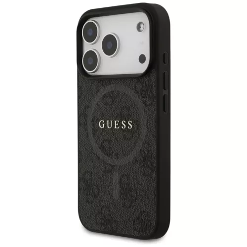 iPhone 17 Pro Guess 4G Ring Classic Logo MagSafe fekete tok-3666339490980 2 kép