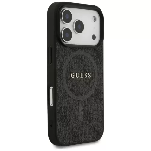 iPhone 17 Pro Guess 4G Ring Classic Logo MagSafe fekete tok-3666339490980 4 kép