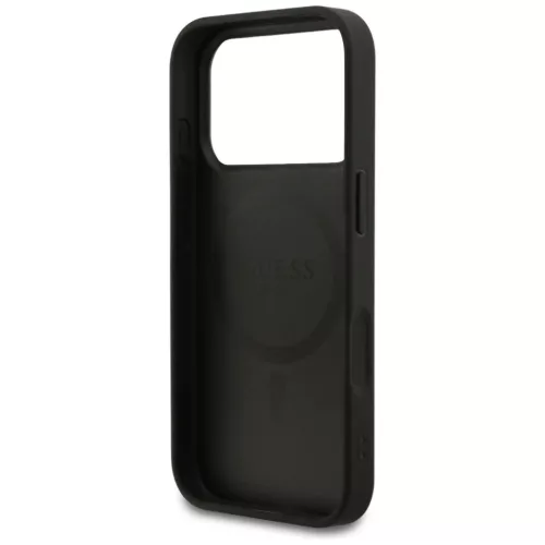 iPhone 17 Pro Guess 4G Ring Classic Logo MagSafe fekete tok-3666339490980 7 kép
