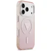 iPhone 17 Pro Guess IML Gradient Triangle Logo MagSafe rózsaszín tok-3666339516338 8 kép