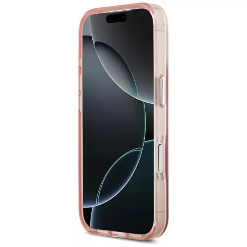 iPhone 17 Pro Guess IML Gradient Triangle Logo MagSafe rózsaszín tok-3666339516338 10 kép