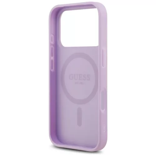iPhone 17 Pro tok Guess Grained Ring MagSafe lila tok-3666339490942 7 kép