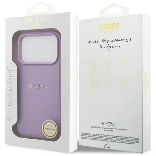 iPhone 17 Pro tok Guess Grained Ring MagSafe lila tok-3666339490942 8 kép