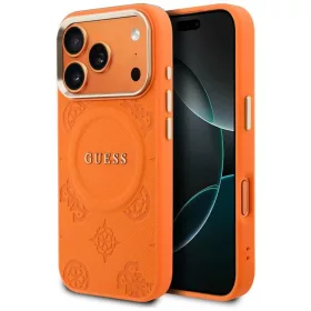   iPhone 17 Pro Guess Peony Hot Stamp MagSafe tok narancssárga