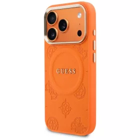 iPhone 17 Pro Guess Peony Hot Stamp MagSafe tok narancssárga-3666339593100 2 kép