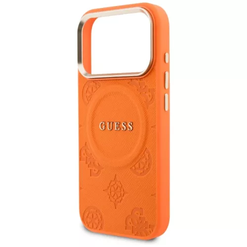 iPhone 17 Pro Guess Peony Hot Stamp MagSafe tok narancssárga-3666339593100 6 kép