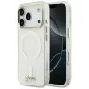 iPhone 17 Pro Max Guess IML Shell Script Metal MagSafe tok fehér