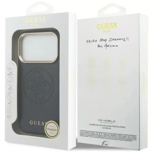 iPhone 17 Pro Max Guess Perforált 4G MagSafe tok kék-3666339582876 8 kép