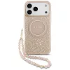 iPhone 17 Pro Max Guess IML Flowers Electro Pearl Pántos MagSafe tok Pink tok
