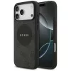 iPhone 17 Pro Max Guess 4G Kör Klasszikus Logó MagSafe fekete tok