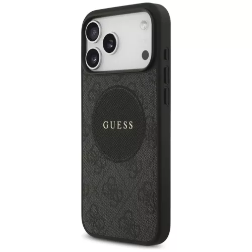 iPhone 17 Pro Max Guess 4G Kör Klasszikus Logó MagSafe fekete tok-3666339489991 2 kép