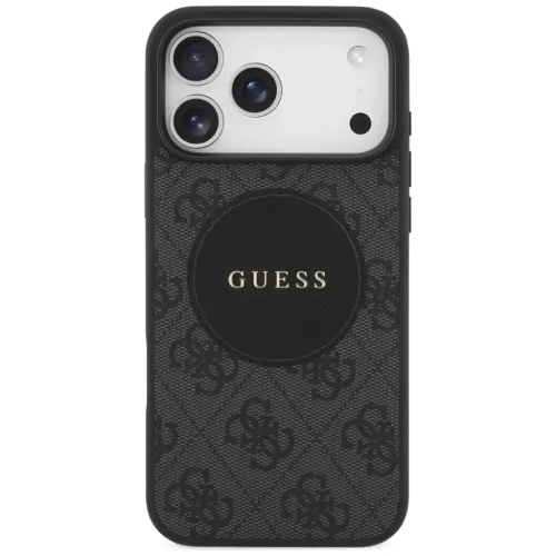 iPhone 17 Pro Max Guess 4G Kör Klasszikus Logó MagSafe fekete tok-3666339489991 3 kép