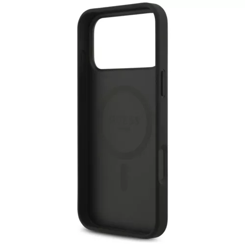 iPhone 17 Pro Max Guess 4G Kör Klasszikus Logó MagSafe fekete tok-3666339489991 7 kép