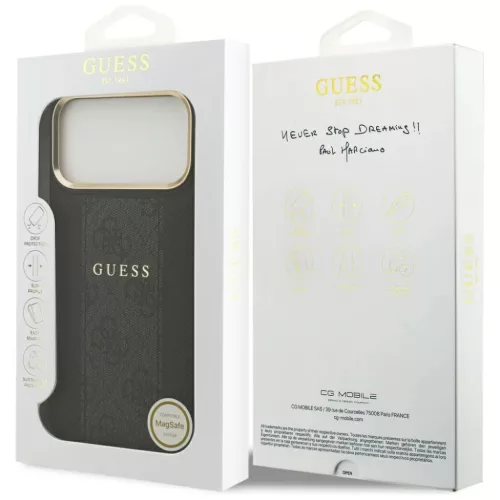 iPhone 17 Pro Max Guess 4G Stripe MagSafe tok fekete-3666339520342 8 kép