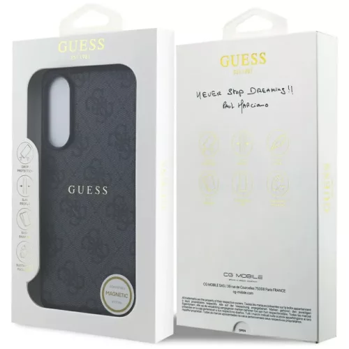 Guess 4G Gyűrűs Classic Logo MagSafe Samsung Galaxy S25 Edge fekete -3666339477134 8 kép