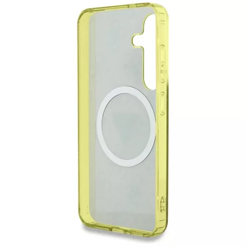 Samsung Galaxy S25 Guess 4G Glitter Triangle Buttons MagSafe barna tok-3666339449599 7 kép