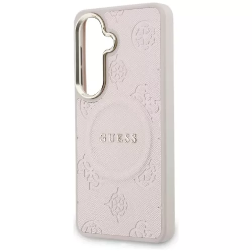 Samsung Galaxy S26 Guess Saffiano Peony Embossed Ring MagSafe tok róz-3666339613303 6 kép