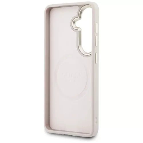 Samsung Galaxy S26 Guess Saffiano Peony Embossed Ring MagSafe tok róz-3666339613303 7 kép