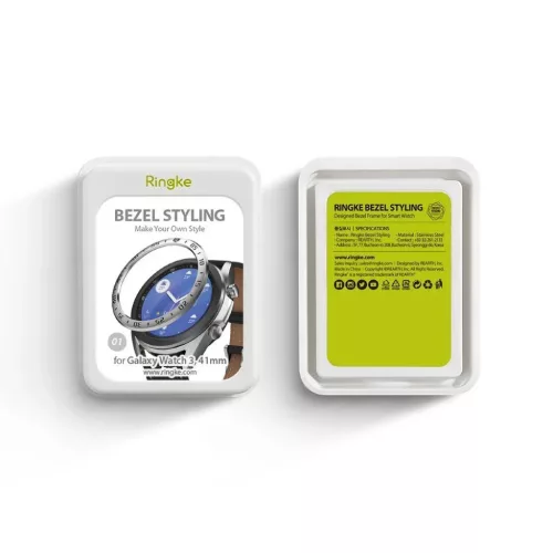 Ringke Samsung Galaxy Watch 3 41 mm káva díszelem ezüst színben (G-8809716078110 7 kép