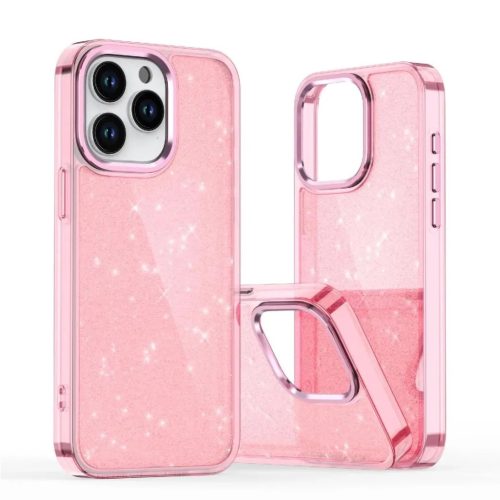 Glitter tok iPhone 16 - pink csillogással-5907769364013 1 kép