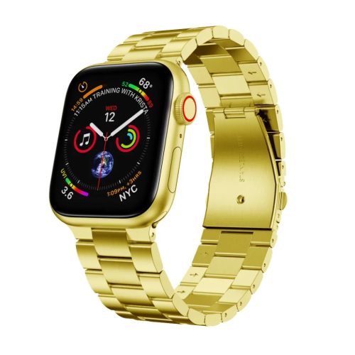 Apple Watch 4/5/6/7/8/SE (38/40/41mm) fém óraszíj arany színű Alp- 1 kép