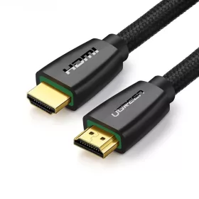   Ugreen High End HDMI 2.0 nylon fonatos kábel 4K 60Hz 3D 18Gbps HDR ARC Ethernet (HEC) 48bit 1.5m fekete (HD118 40409)