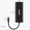 Choetech HUB adapter USB Type-C 6in1 100W PD fekete (HUB-M05)-6971824970654 3 kép