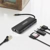Choetech HUB adapter USB Type-C 6in1 100W PD fekete (HUB-M05)-6971824970654 4 kép
