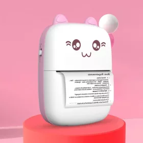 Thermal printer mini macska HURC9 - rózsaszín Fun Print app-9145576278994 2 kép