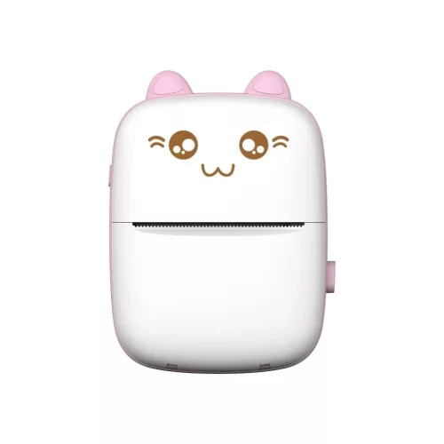 Thermal printer mini macska HURC9 - rózsaszín Fun Print app-9145576278994 6 kép